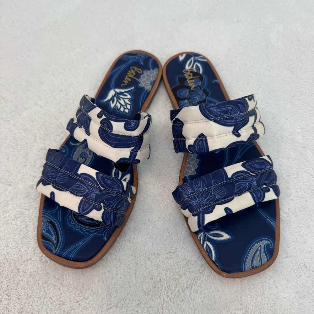 BODEN Printed Satin Slide Sandals‎ size 37